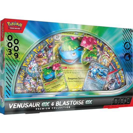 Pokémon Cards -  VENUSAUR EX and BLASTOISE EX Premium Collection (SV)