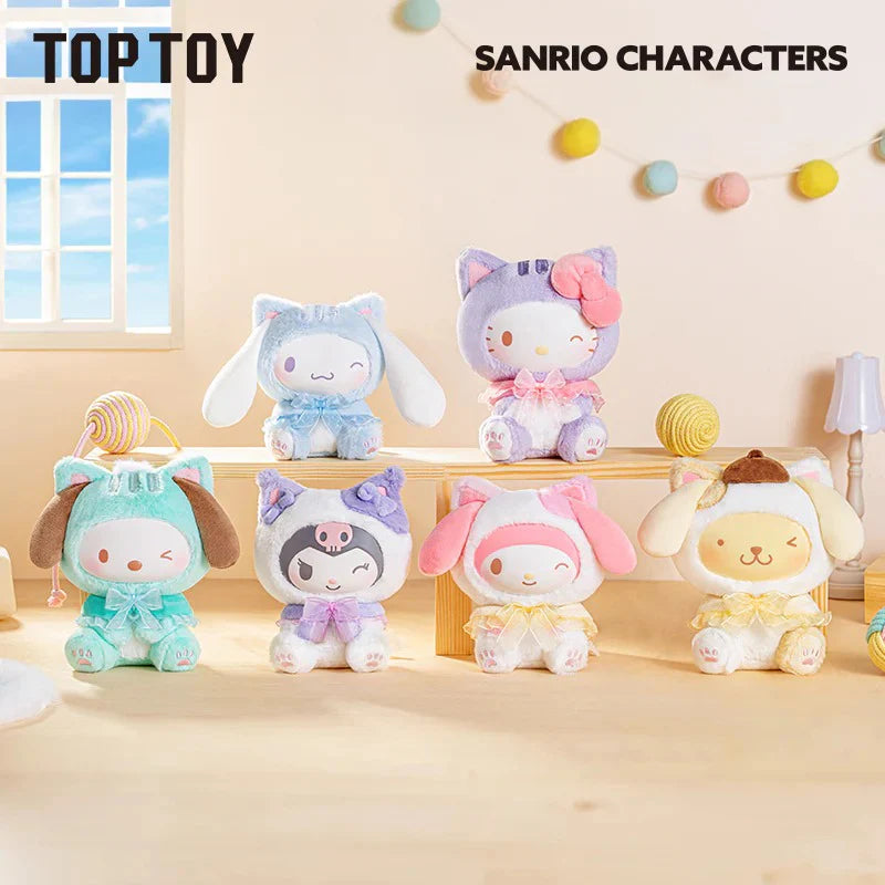 SANRIO CHARACTERS - PLAY WITH KITTENS SERIES - PLUSH/KEYCHAIN