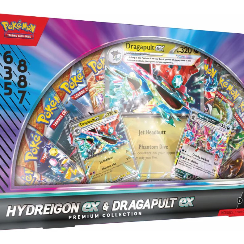 Pokémon Cards - Hydreigon ex & Dragapult ex Premium Collection
