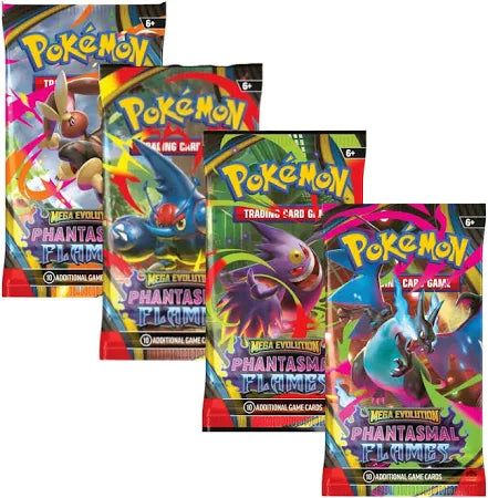 Pokémon Cards - Mega Evolution - Phantasmal Flames - Booster Pack (ME02)