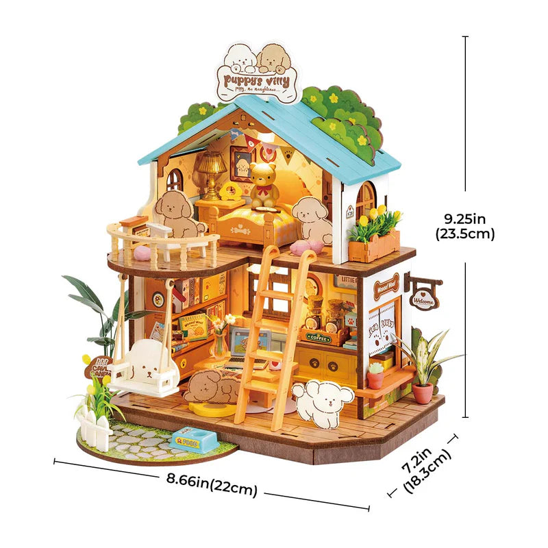 ROLIFE - PUPPY'S COZY VILLA - MINATURE HOUSE DIY