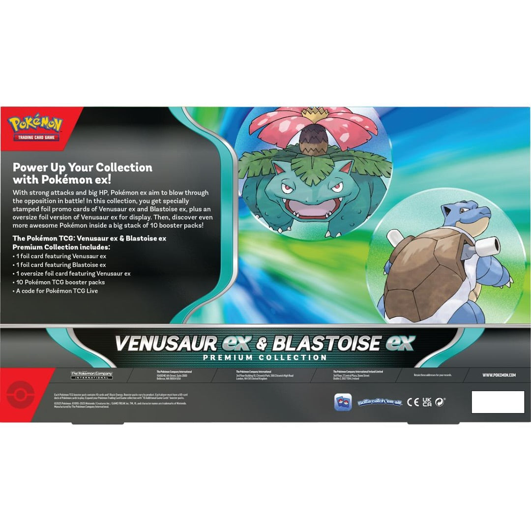 Pokémon Cards - VENUSAUR EX and BLASTOISE EX Premium Collection (SV)