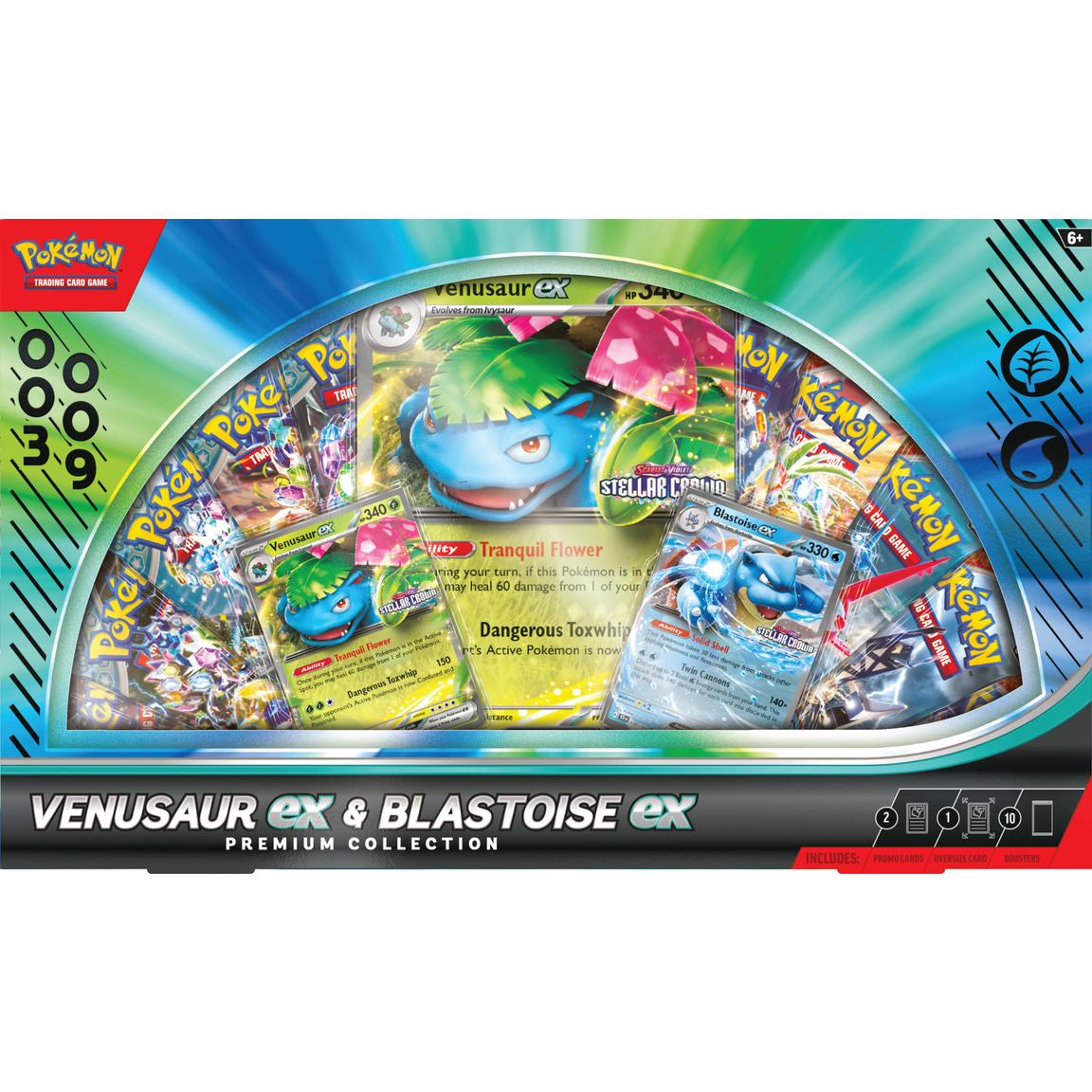 Pokémon Cards - VENUSAUR EX and BLASTOISE EX Premium Collection (SV)