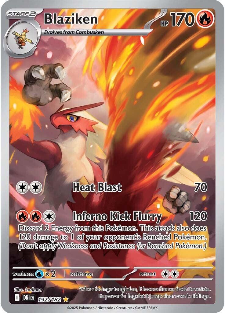 English Singles - 192/182 Blaziken - Destined Rivals