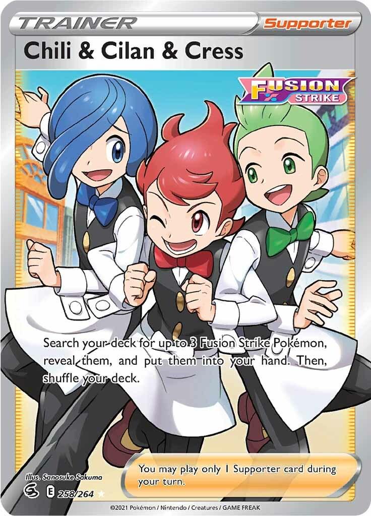 English Singles - 258/264 - Chili & Cilan & Cress - Fusion Strike