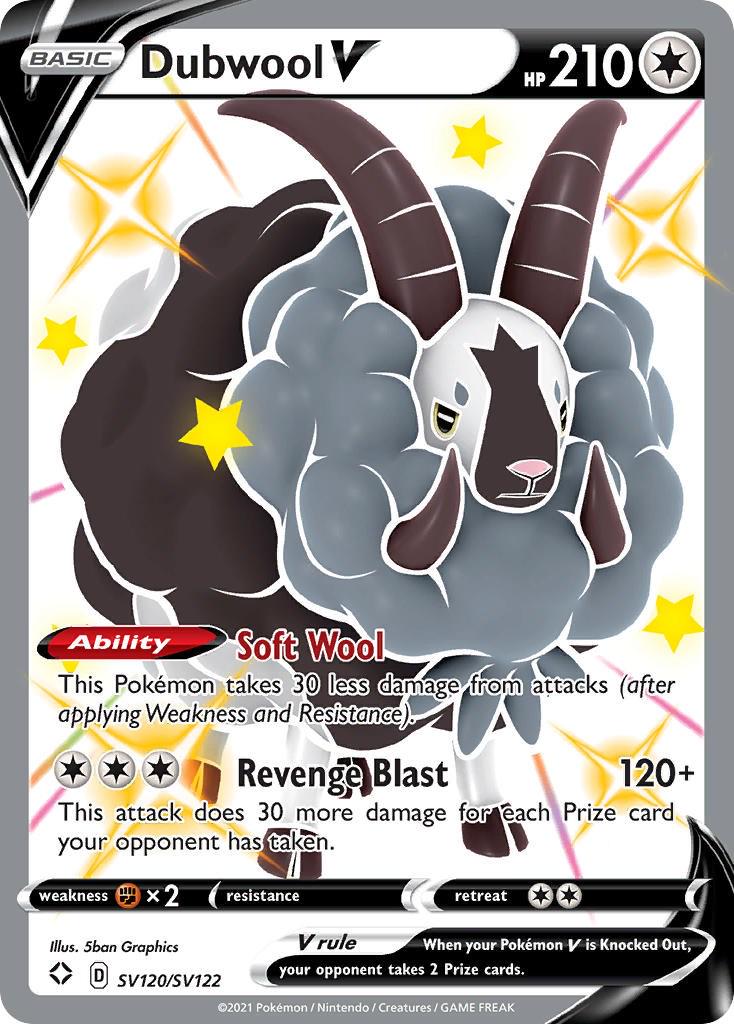 English Singles - SV120/SV122 Dubwool V - Shining Fates