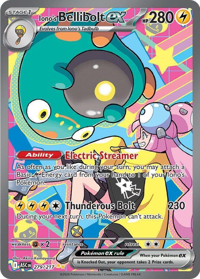 English Singles - Iono's Bellibolt Ex - Ascended Heroes