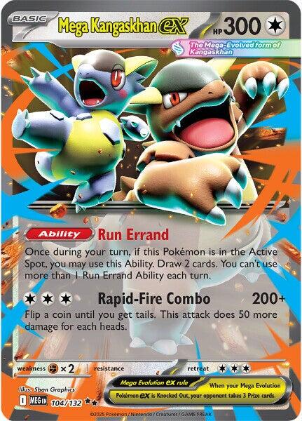 English Singles - 104/132 Mega Kangaskhan Ex - Mega Evolution