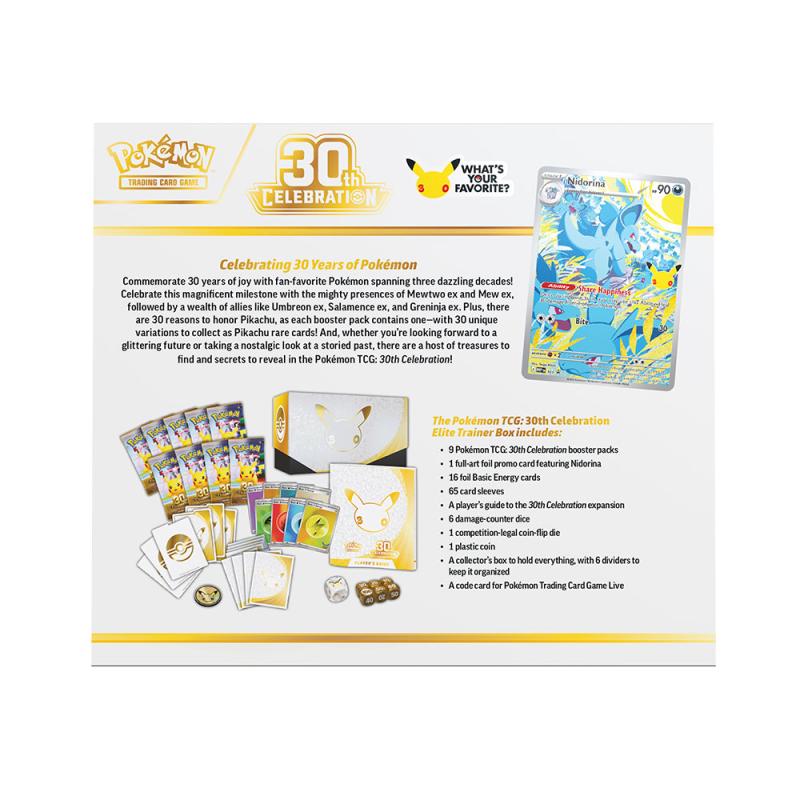 Pokémon Cards - Pokemon 30th Celebration - Elite Trainer Box (ETB) (EN)