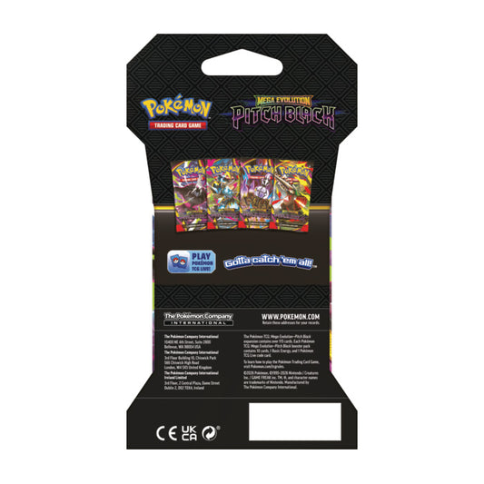 Pokémon Cards - Mega Evolution - Pitch Black Sleeved Blister (ME05) (EN) (PRE-ORDER)