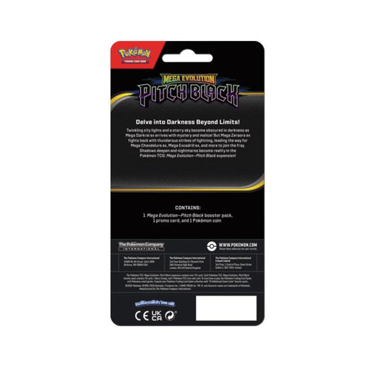 Pokémon Cards - Mega Evolution - Pitch Black Checklane Blister (ME05) (EN) (PRE-ORDER)