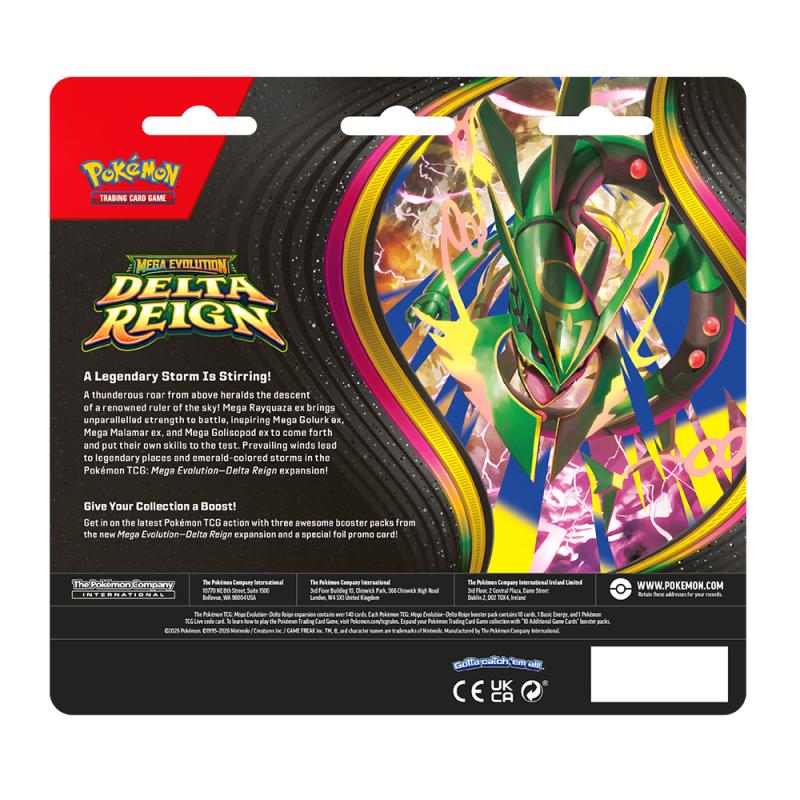 Pokémon Cards - Mega Evolution - Delta Reign 3 pack Blister (ME06) (EN)