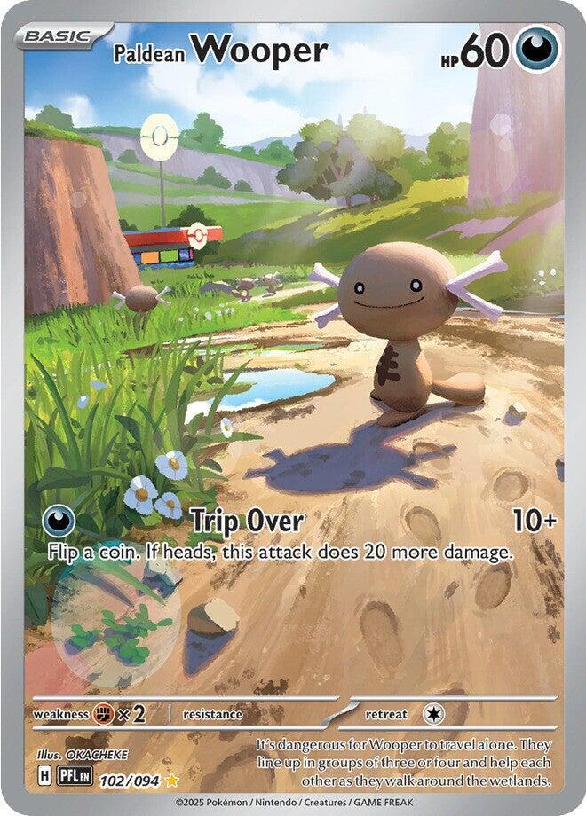 English Singles - 102/094 Paldean Wooper - Phantasmal Flames