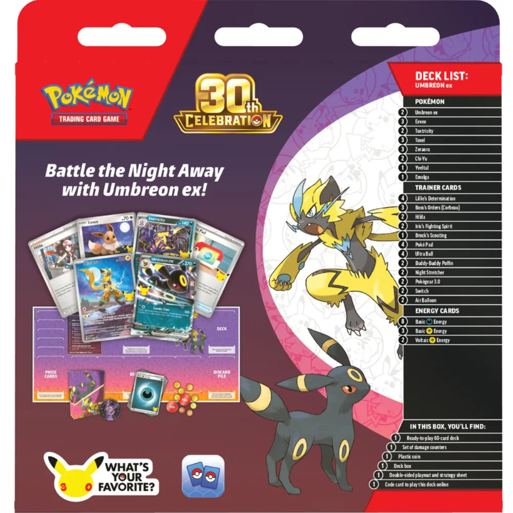 Pokémon Cards - 30th Celebration - Battle Deck - Umbreon ex