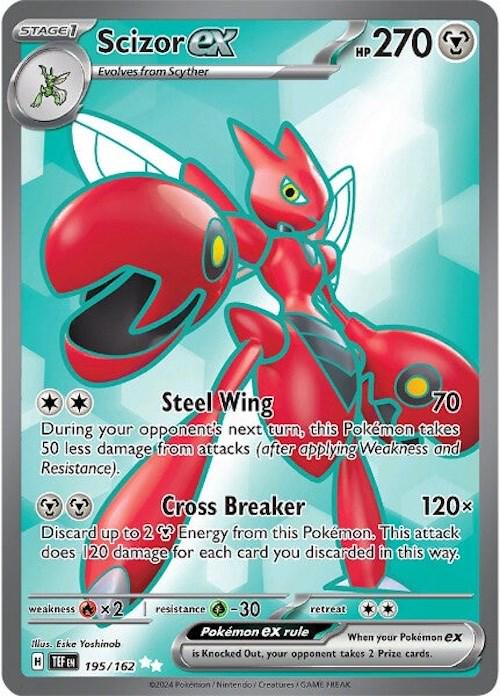 English Singles - 195/162 Scizor Ex - Temporal Forces