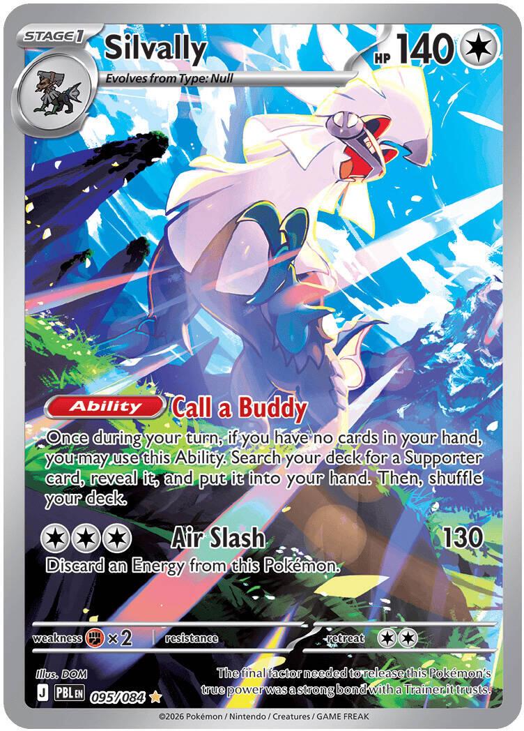 English Singles - 095/084 Silvally - Pitch Black