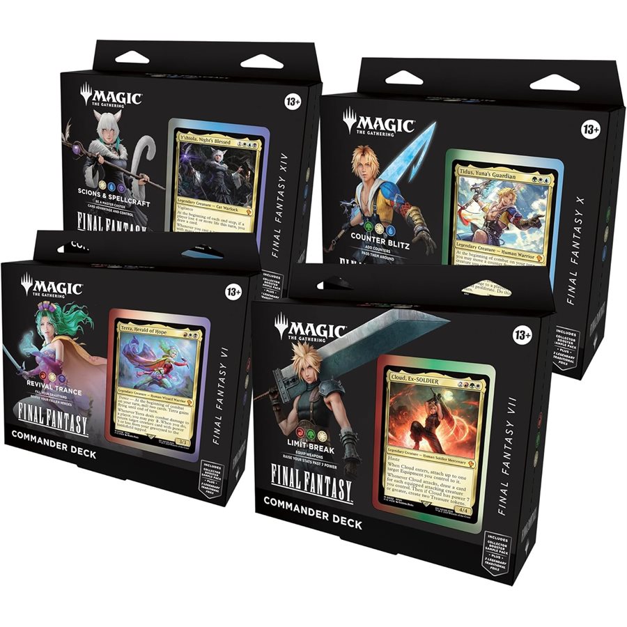 Magic The Gathering - Final Fantasy - Commander Deck (4 decks) (EN) (MTG)