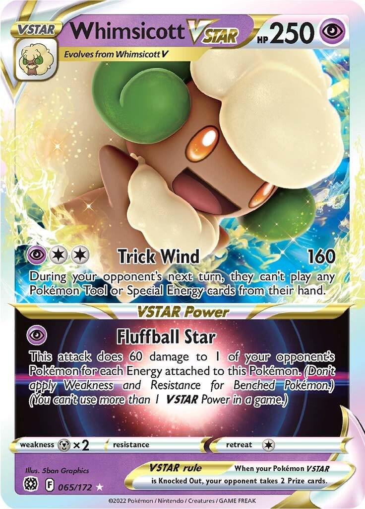 English Singles - 065/172 Whimsicott VSTAR - Brilliant Stars