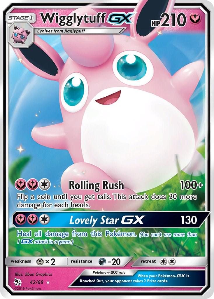 English Singles - 42/68 Wigglytuff GX - Hidden Fates