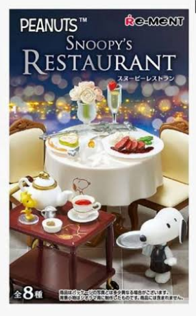 RE-MENT SNOOPY RESTAURANT BLIND BOX