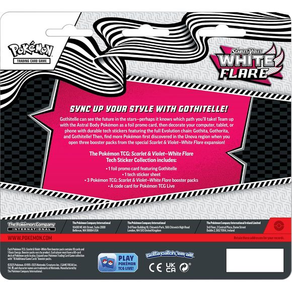 Pokémon Cards - Scarlet and Violet - White Flare - Tech Sticker Collection