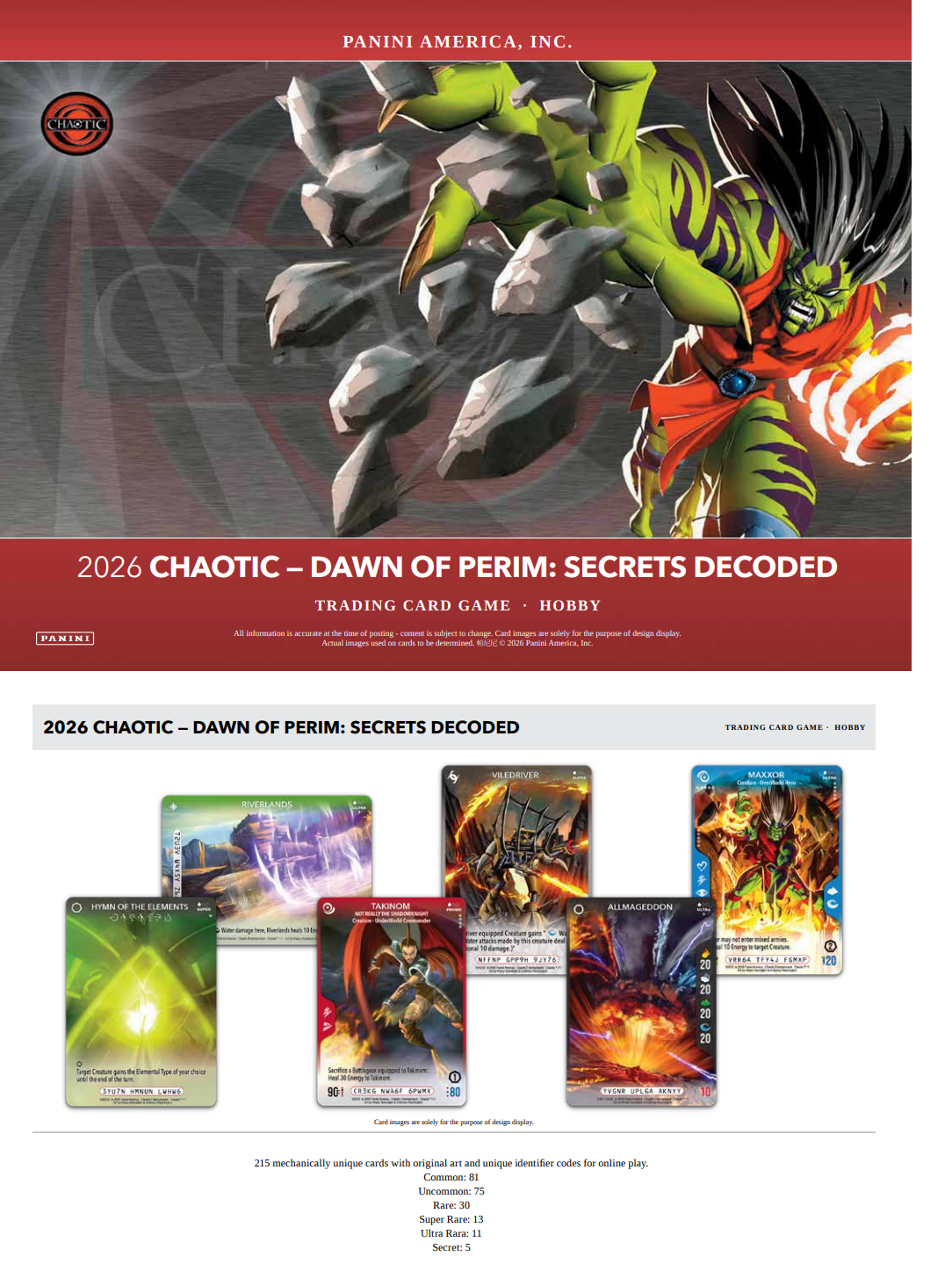 Chaotic - Dawn of Perim: Secrets Decoded (Pre-Order)
