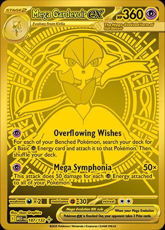 English Singles - 187/132 - Mega Gardevoir Ex - Mega Evolution