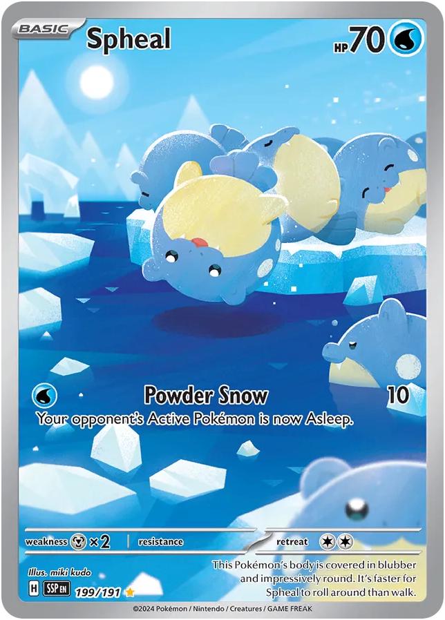 English Singles - 199/191 Spheal - Surging Sparks