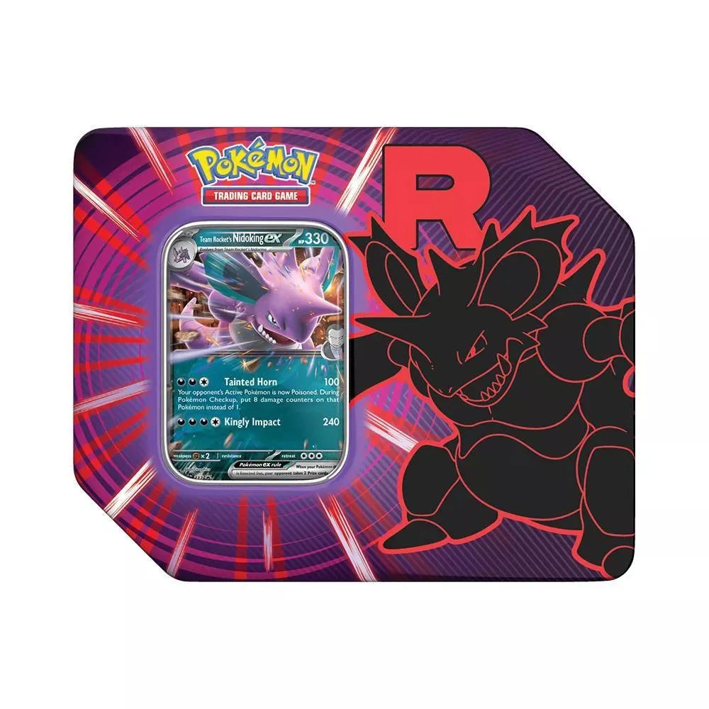 Pokémon Cards - Scarlet & Violet - Team Rocket Tin (Nidoking or Persian) (EN)