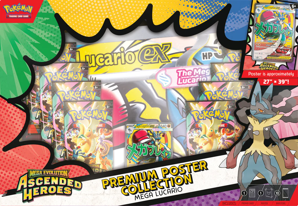 Pokémon Cards - Mega Evolution - Ascended Heroes Premium Poster Collection (ME02.5) (EN)