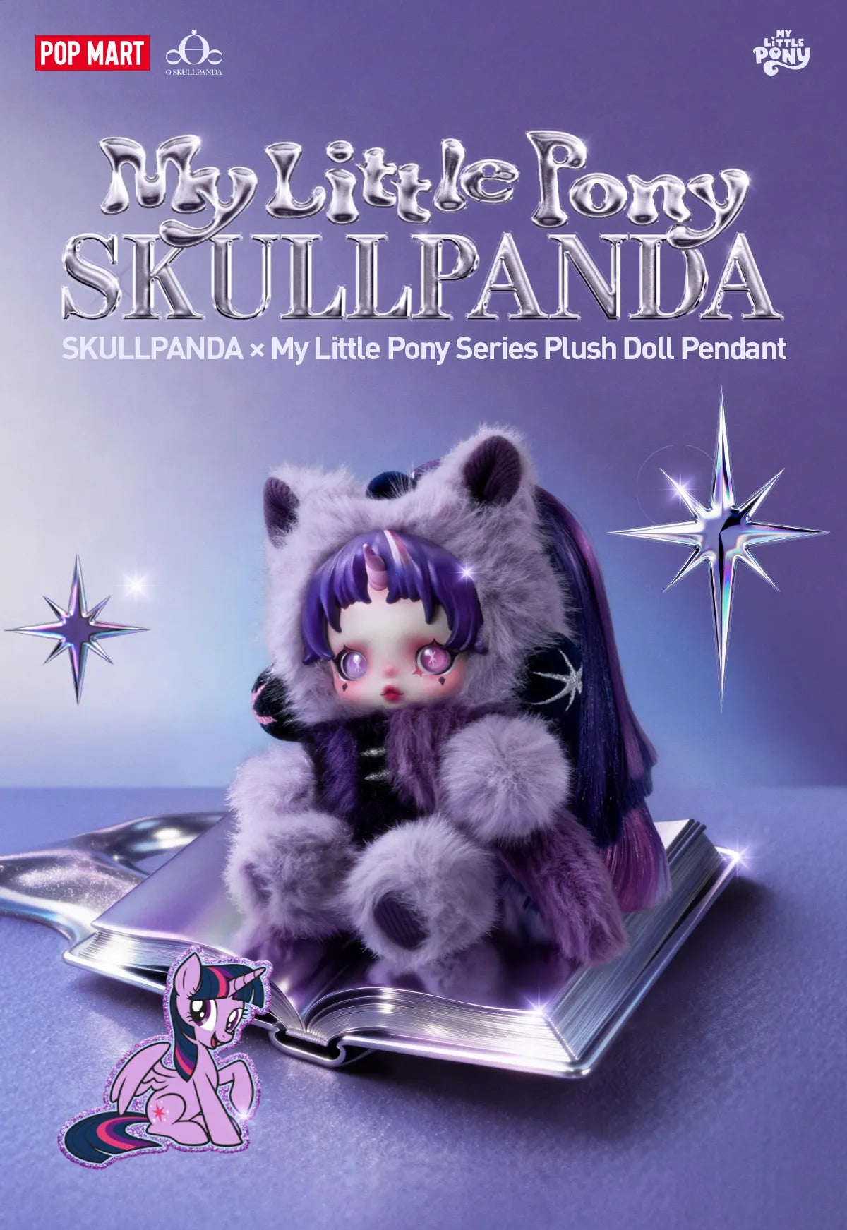 PREORDER - POP MART - SKULLPANDA X My Little Pony Plus Pendant