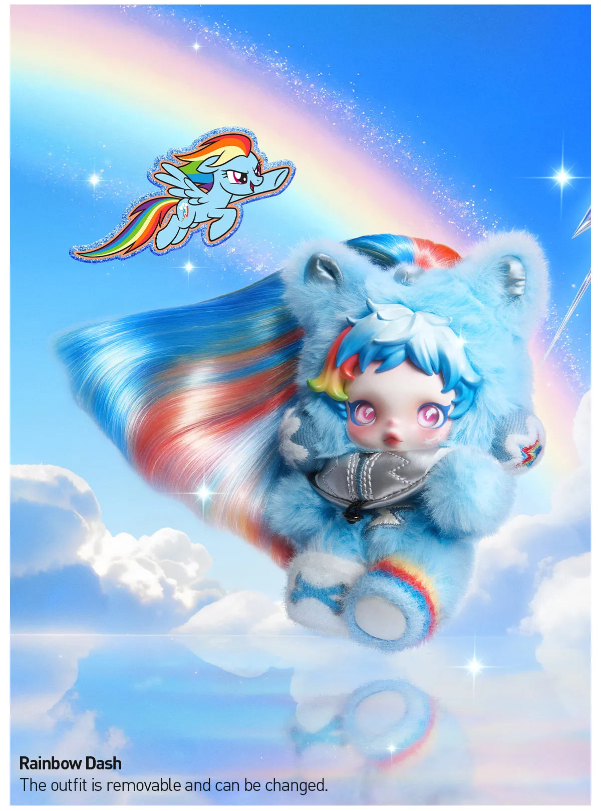 PREORDER - POP MART - SKULLPANDA X My Little Pony Plus Pendant