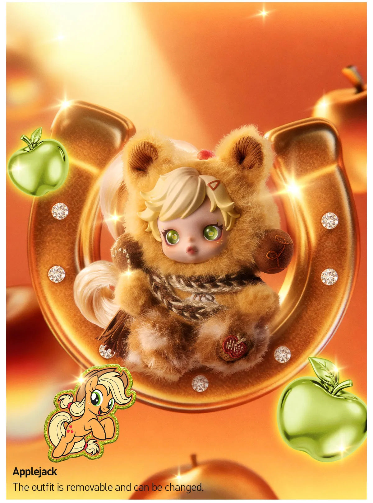 PREORDER - POP MART - SKULLPANDA X My Little Pony Plus Pendant