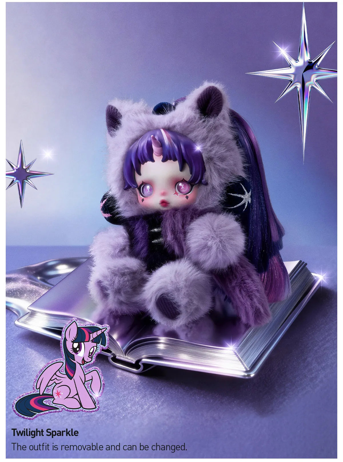 PREORDER - POP MART - SKULLPANDA X My Little Pony Plus Pendant