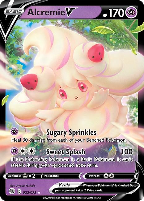 English Singles - 022/073 Alcremie V - Champion's Path