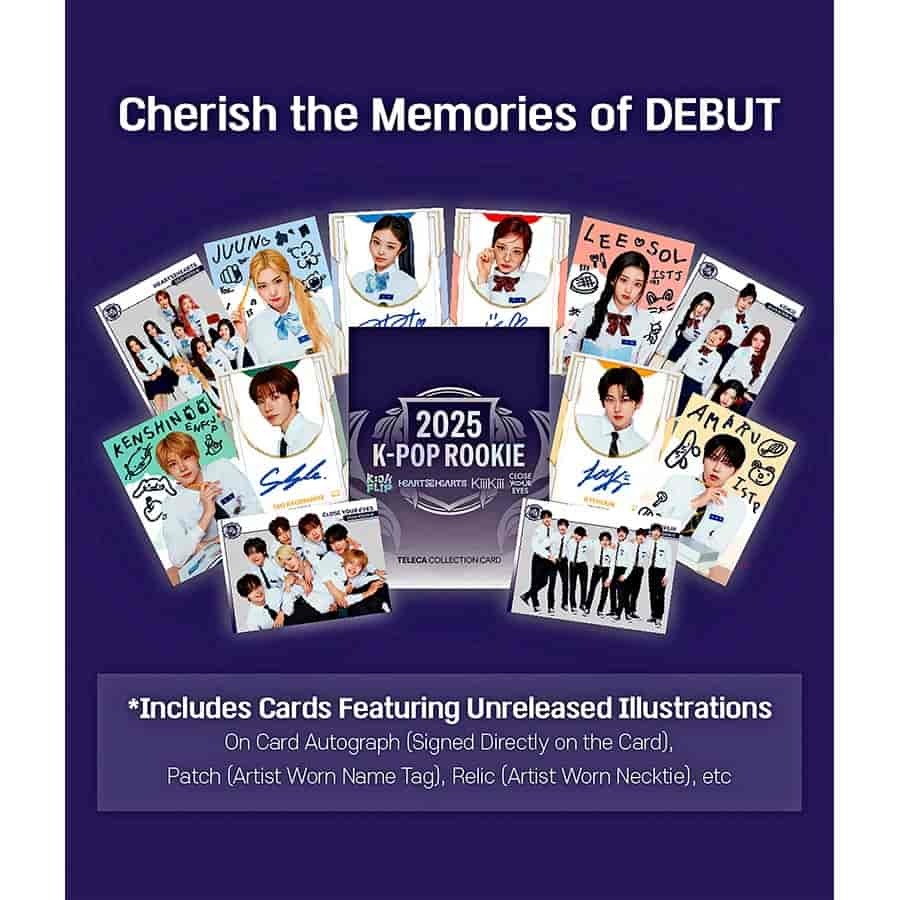 TELECA 2025 KPOP ROOKIE COLLECTION CARDS (KPOP)