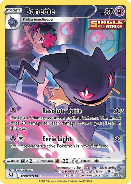 English Singles - TG07/TG30 Banette - Lost Origin