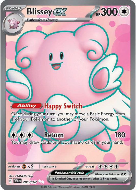 English Singles - 201/167 Blissey ex - Twilight Masquerade