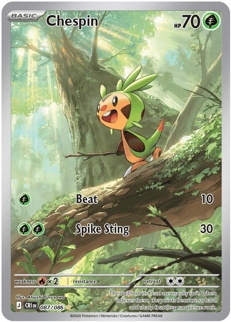 English Singles - 087/086 Chespin - Perfect Order