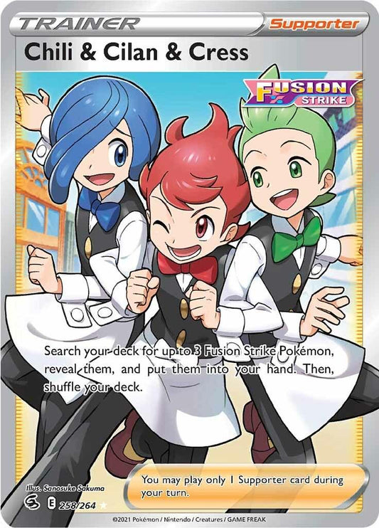 English Singles - 258/264 - Chili & Cilan & Cress - Fusion Strike