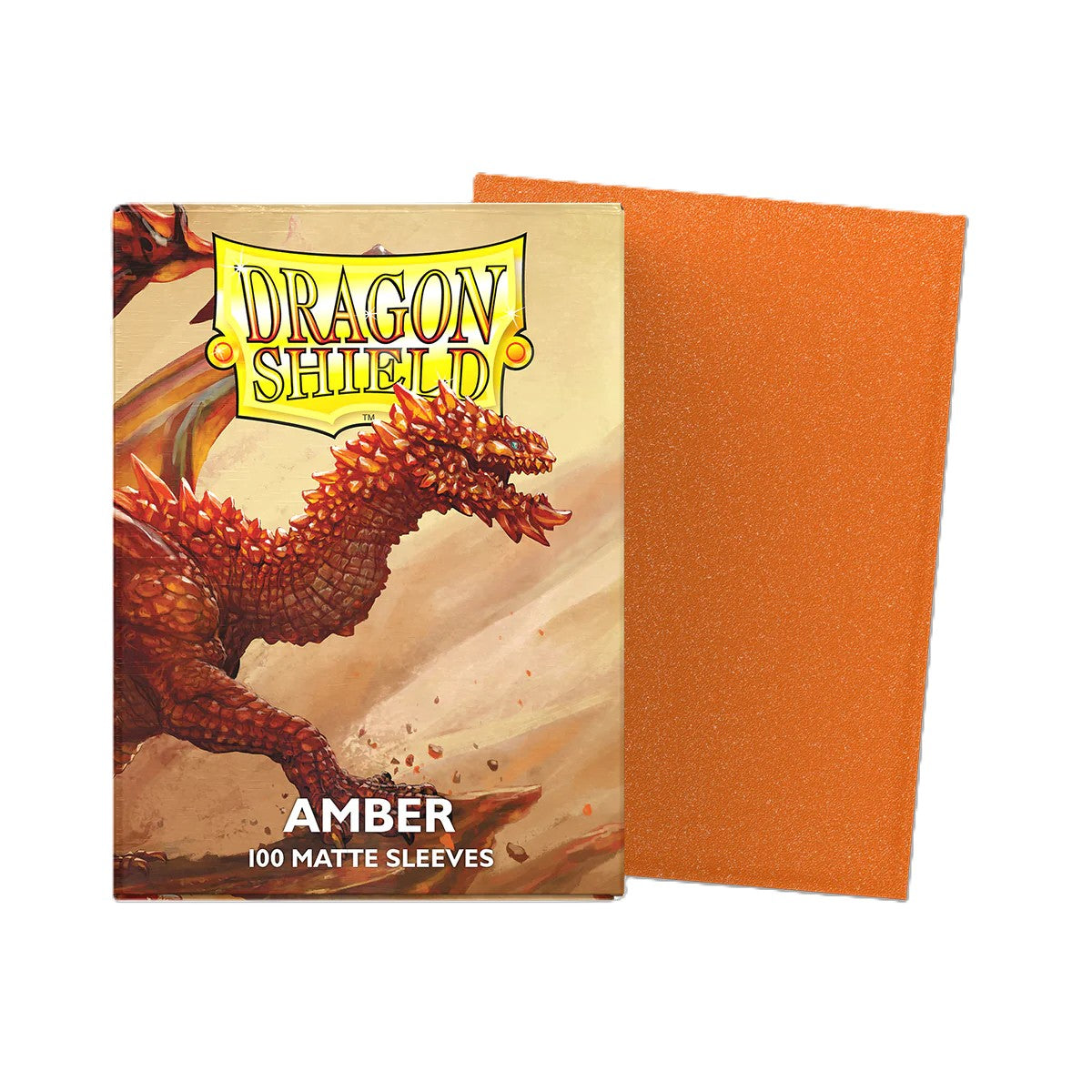 DRAGON SHIELD MATTE AMBER ORANGE (100ct)