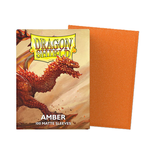 DRAGON SHIELD MATTE AMBER ORANGE (100ct)