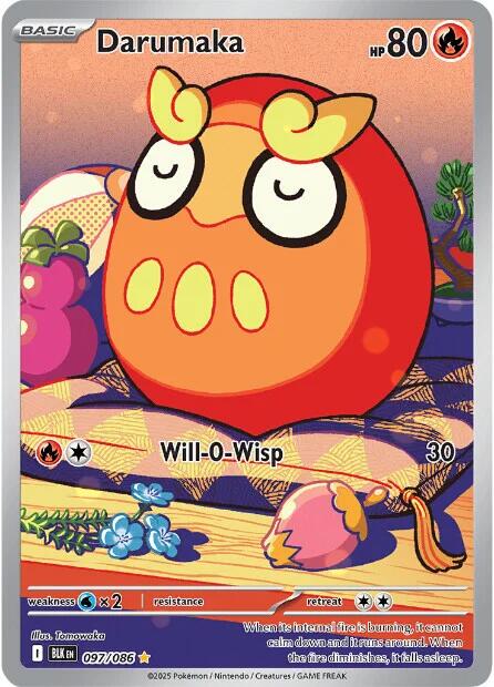English Singles - 097/086 Darumaka - Black Bolt