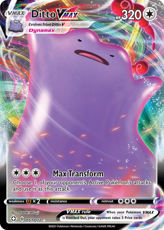 English Singles - 051/072 Ditto VMAX - Shining Fates