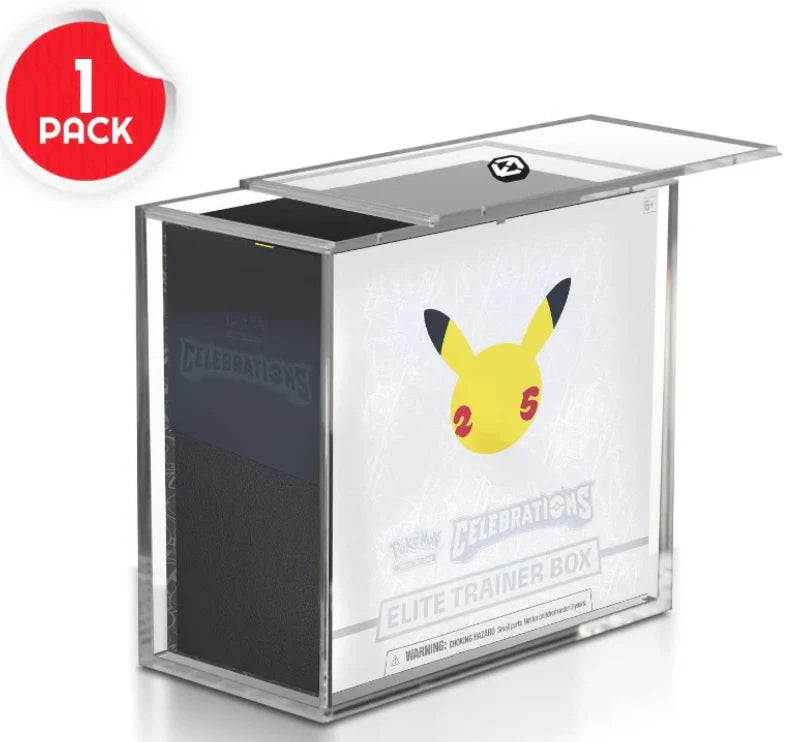 EVORETRO Pokemon ETB Acrylic Protector w/ SLIDING Lid (EVO-7702)