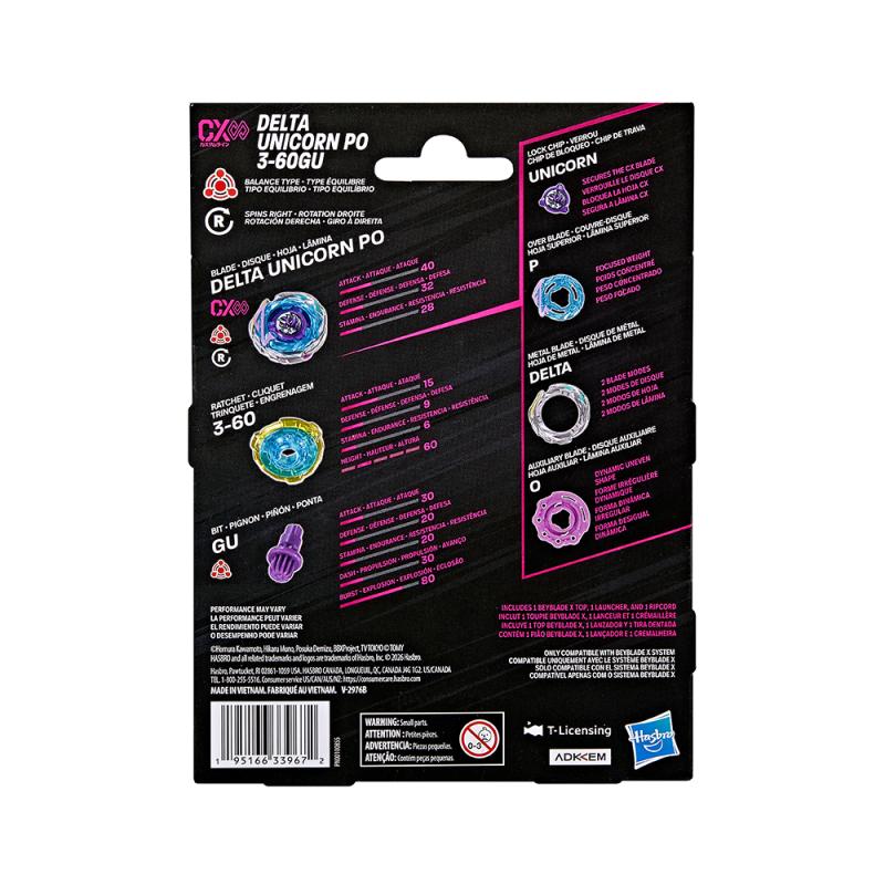 Beyblade X - Starter Pack - UnicornDelta PO3-60GU (PRE-ORDER)