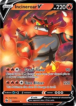English Singles - 008/073 - Incineroar V - Champion's Path
