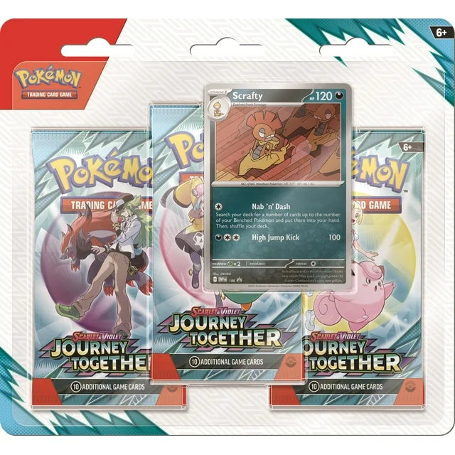 Pokémon Cards - Scarlet & Violet - Journey Together 3 Pack Blister SV9 (EN)