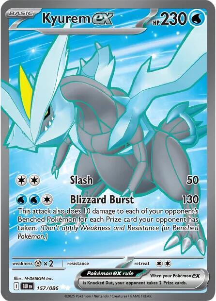 English Singles - 157/086 Kyurem ex - Black Bolt