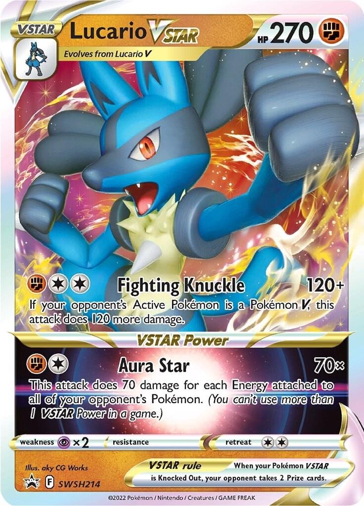 English Singles - Lucario VStar #SWSH214 Pokemon Promo